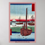 Large de Tsukuda par Ando, Hiroshige Affiches
