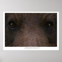 L'art INSUPPORTABLE de ~ de BEAUTÉ (ours gris) imp Poster