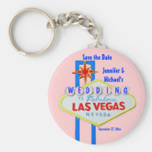Las Vegas customisé épousant le signe Porte-clé