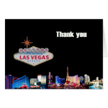 Las Vegas dankt u kaardt Wenskaarten