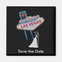 Las Vegas "économies la date" épousant l'aimant av