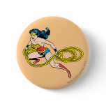 Lasso de oscillation de femme de merveille laissé badge avec agrafe