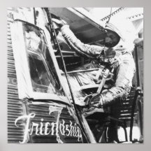 L'astronaute John Glenn écrit l'amitié 7 Posters