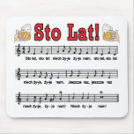 Lat de Sto ! Chanson avec des tasses de bière Tapis De Souris
