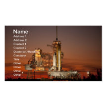 L'Atlantide attendant la mission dans l'espace Modèles De Cartes De Visite