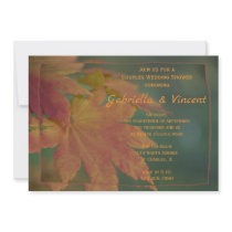 L'automne colore l'invitation de wedding shower de