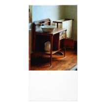 Lavabo et serviette photocarte