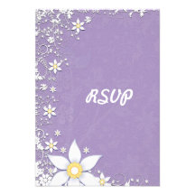 Lavande et cartes les épousant florales blanches d cartons d'invitation