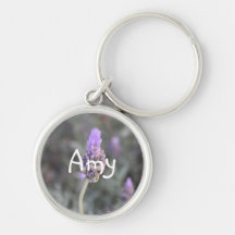 Lavande nommée Keychain de filles d'Amy Porte-clef