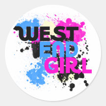 Le 80s des femmes de fille de West End Autocollants
