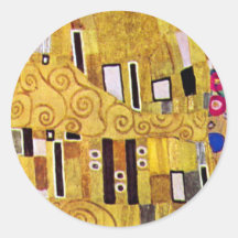 Le baiser, détail de motif par Gustav Klimt Autocollants