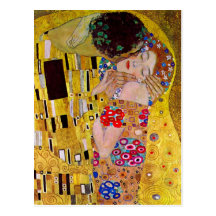 Le baiser (détail) par Gustav Klimt Carte Postale