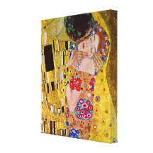 Le baiser (détail) par Gustav Klimt Impressions Sur Toile