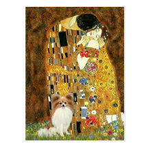 Le baiser - Papillon 4 Cartes Postales