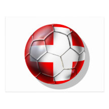 Le ballon de football de Schweiz Suisse évente des Carte Postale