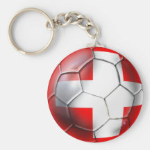 Le ballon de football de Schweiz Suisse évente des Porte-clefs