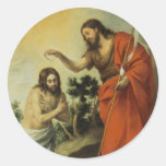 Le baptême du Christ par Bartolome Esteban Murillo Autocollants