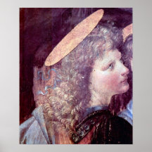 Le baptême du petit groupe du Christ par Leonardo  Posters