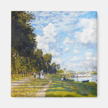 Le bassin à Argenteuil Claude Monet Aimant Pour Réfrigérateur