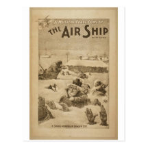 Le bateau d'air, "un matin de ressort en Dawson Ci Cartes Postales