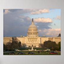 Le bâtiment de capitol des Etats-Unis dedans Poster