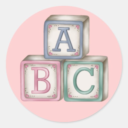 Le bébé bloque des autocollants