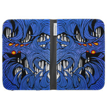 le bleu allument la caisse coque pour kindle