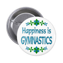 Le bonheur est gymnastique badge
