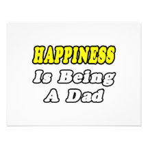 Le bonheur est un papa invitations personnalisées