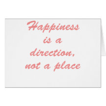 Le bonheur est une direction… carte