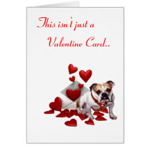 Le bouledogue soit à moi Valentine Cartes De Vœux
