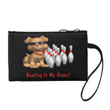 Le bowling est mon jeu - chien bourses
