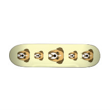 Le boxeur poursuit le visage plateau de skate