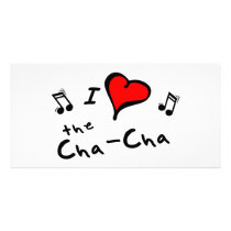 le cadeau de Coeur-Amour de Cha-Cha I Cartes De Vœux Avec Photo