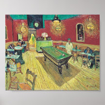 Le café de nuit par Van Gogh Posters