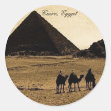 Le Caire, Egypte Adhésif Rond