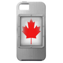 Le Canada en acier inoxydable Étuis iPhone 5