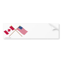 Le Canada et les drapeaux croisés par Etats-Unis