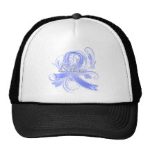 Le cancer de l'intestin croient le ruban de Flouri Casquette