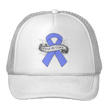 Le cancer de l'intestin trouvent un ruban de trait casquettes de camionneur
