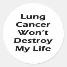 Le cancer de poumon ne détruira pas ma vie adhésif