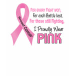 Le cancer du sein I portent fièrement le rose 1 T-shirts