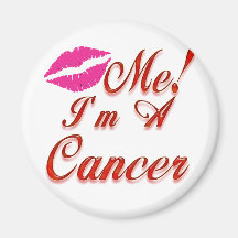le cancer m'embrassent zodiaque aimants pour réfrigérateur
