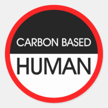 Le carbone a basé l'humain autocollant