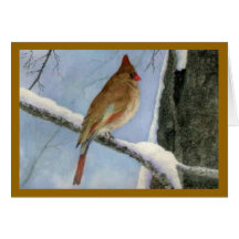 Le cardinal carte de vœux