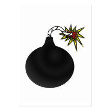 Le carte de visite de bombe