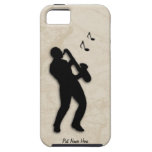 Le cas de l'iPhone 5 de joueur de saxo personnalis Coques iPhone 5 Case-Mate