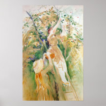 Le cerisier, étude par Berthe Morisot Posters