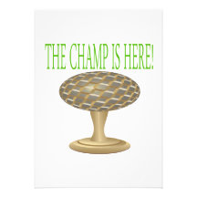 Le champion est ici invitations