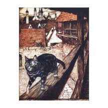 Le chat de château par Rackham Toiles Tendues Sur Châssis